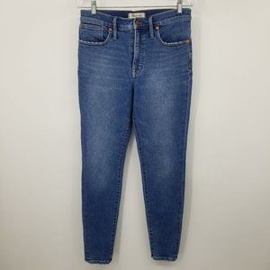 Madewell Women’s Skinny Jeans in Classic Blue Denim; size 30